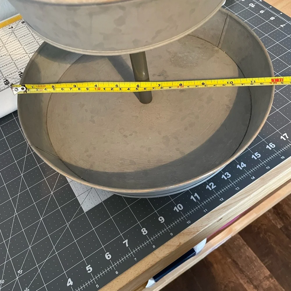 Galvanized 2 Tier Tray - Picture 6 of 10